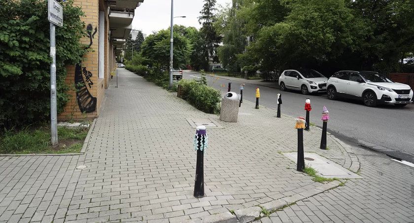 zdjęcie słupki drogowe 