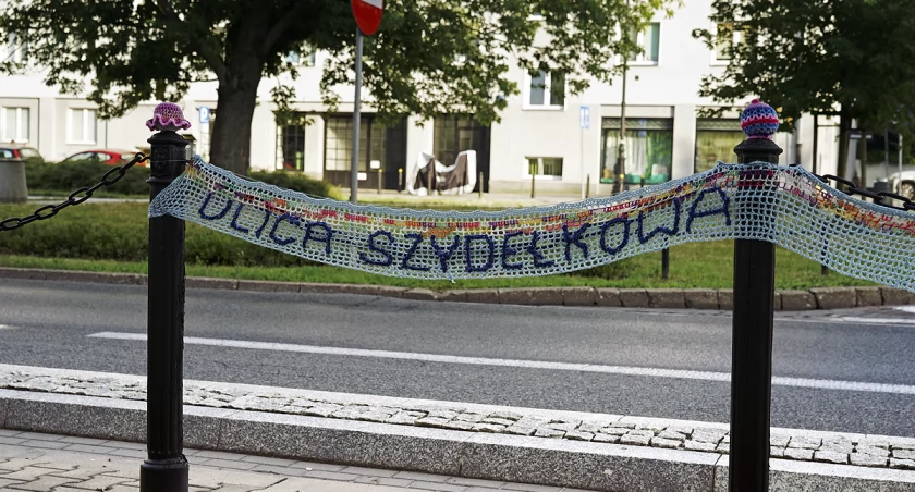 zdjęcie maskotki na słupkach drogowych 