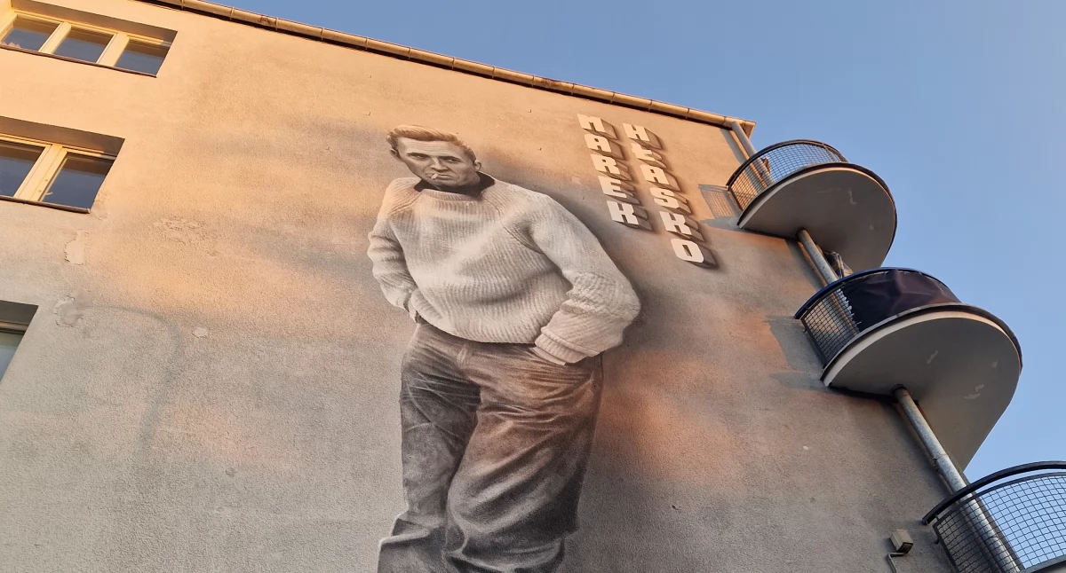 literatura, Literatura fasadzie cień Hłaski świetle miasta - zdjęcie, fotografia