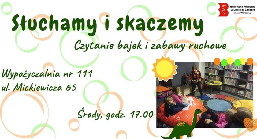 Czytanie bajek i zabawy ruchowe w Bibliotece Publicznej Nr 111