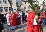 Niedziela palmowa w parafii pod  wezwaniem  św. Stanisława Kostki w Warszawie 13.04.2014.