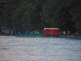 Żoliborz widok pubu na prostokątnym występie w czasie ewakuacji tuż przed falą...