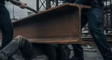 Pół tony stali przygniotło mężczyznę! DRAMAT na Żoliborzu! Policjanci go uratowali!