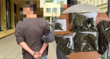 Ucieczka po klatce schodowej i 2,5 kg marihuany w sypialni. Pseudokibic aresztowany 