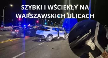 Pędził 200 km/h przez Warszawę i staranował radiowóz! Nie uwierzysz, co znaleźli w jego aucie