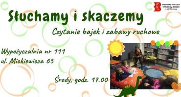 Czytanie bajek i zabawy ruchowe w Bibliotece Publicznej Nr 111